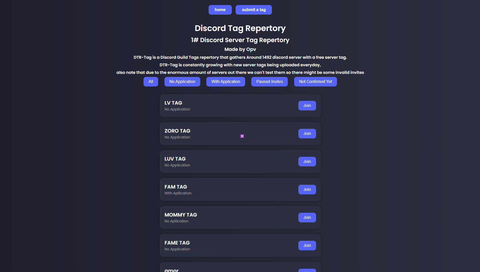 DTR-Tag Screenshot