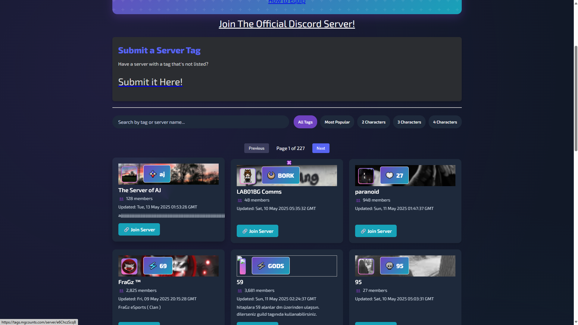 Discord Guildas Screenshot